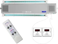 Urządzenia medyczne - NBVE-60/60NLW RC 2-funkcyjna lampa bakteriobójcza przepływowa ścienna z pilotem i licznikami LED - miniaturka - grafika 1