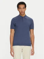 Koszulki męskie - Selected Homme Polo 16092437 Granatowy Regular Fit - miniaturka - grafika 1