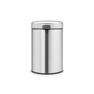Kosze na śmieci - Brabantia Kosz na śmieci New Icon 3l montowany na ścianie stal matowa 115561 - miniaturka - grafika 1