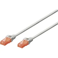 Patchcordy - Digitus Patch cord U/UTP kat.6 PVC 0,5m szary (DK-1612-005) - miniaturka - grafika 1
