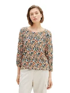 Koszulki i topy damskie - TOM TAILOR Damska koszulka plus size, 32369 - Small Grey Tie Dye Floral, 50 - miniaturka - grafika 1