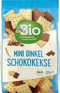 Ciastka - Mini ciasteczka orkiszowe z czekoladą, 125 g - miniaturka - grafika 1