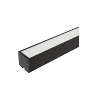 Lampy sufitowe - Aluminiowa liniowa listwa oświetleniowa 18W 900x40mm wisząca 4200K IP20 czarna ramka - miniaturka - grafika 1