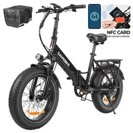 Rowery elektryczne - SAMEBIKE LOTDM200-II-FT Folding Electric Bike 750W Motor 48V 13Ah Battery 20*4 Inch Fat Tire 40km/h Max Speed 80km Range - miniaturka - grafika 1