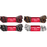 Akcesoria obuwnicze - Sznurowadła okrągłe czarno-szare L904022P 120 cm LAHTI PRO - miniaturka - grafika 1