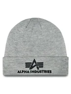 Czapki męskie - Alpha Industries Czapka 3D Beanie 168910 Szary - miniaturka - grafika 1