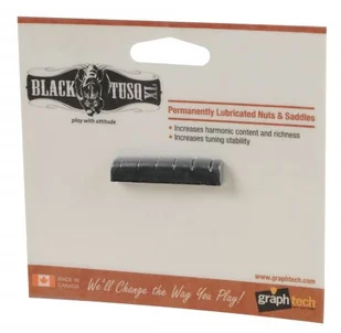 Gibson Graphtech Graphtech Black TUSQ XL siodełko Jumbo do gitary typu (44,07 x 9,30 x 4,98 mm, E-E: 36,20 mm) - Inne akcesoria gitarowe - miniaturka - grafika 1