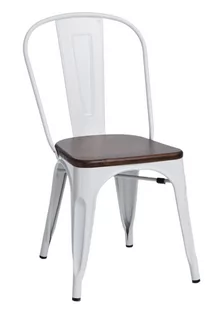 D2.Design design Krzesło Paris Wood białe sosna orzech 72714 - Krzesła - miniaturka - grafika 1