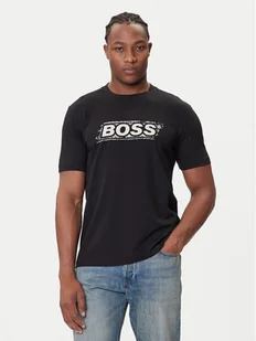 BOSS T-Shirt Te_Wheel 50546381 Czarny Regular Fit - Koszulki męskie - miniaturka - grafika 1