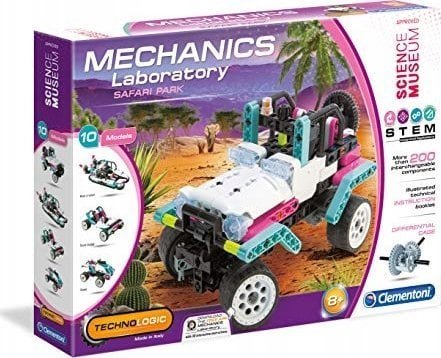 Clementoni Clementoni, Mechanics Laboratory, Safari Car, Construction Set, For Boys, 8+ years, 200 pcs For Boys