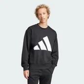 Kurtki i kamizelki sportowe męskie - Essentials Big Logo Fleece Sweatshirt - Adidas - miniaturka - grafika 1