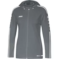 Kurtki damskie - Jako Striker 2.0 damska kurtka z kapturem, szaro-biała, 38 - miniaturka - grafika 1