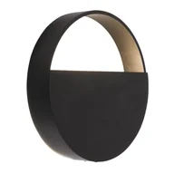 Lampy ścienne - Okrągły kinkiet ścienny Omono 4039 Shilo koło do kuchni czarna - miniaturka - grafika 1