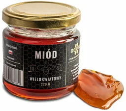 Naturalny miód wielokwiatowy 220 g. - Miód - miniaturka - grafika 1