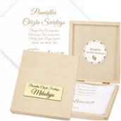 Kombinezony dla dzieci - Szatka do Chrztu z Imieniem Biała Szatka na Chrzest + PUDEŁKO szt - miniaturka - grafika 1