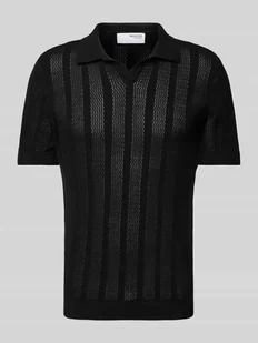 Koszulka polo z imitacji dzianiny model ‘WELLS’ - Koszulki męskie - miniaturka - grafika 1