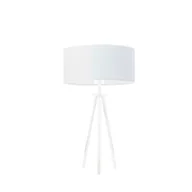 Lampy stojące - Biała lampka nocna na trójnogu ALTA - miniaturka - grafika 1