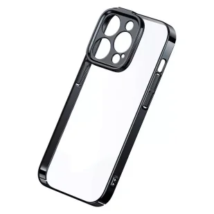Zestaw ochronny Baseus Glitter przeźroczyste etui i szkło hartowane do iPhone 14 Pro Max (czarny) - Etui i futerały do telefonów - miniaturka - grafika 3