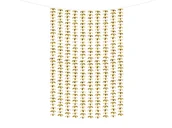 Sylwester - Party Deco Kurtyna - zasłona na drzwi kwiatowa metaliczna złota - 100 x 210 cm - miniaturka - grafika 1