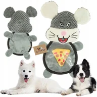 Zabawki dla psów - Zabawka dla psa ZABAWNY ZWIERZAK Z PIZZĄ maskotka piszcząca - miniaturka - grafika 1