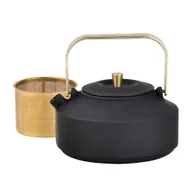 Zaparzacze i kawiarki - CZAJNICZEK ŻELIWNY ZAPARZACZ DO HERBATY KAWY 1.0L KINGHOFF KH-1935 - miniaturka - grafika 1