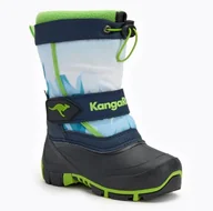 Śniegowce damskie - KangaROOS Unisex Kanga-Bean IV śniegowce, granatowe/limonkowe, 36 EU, Dk Navy Lime, 36 EU - miniaturka - grafika 1