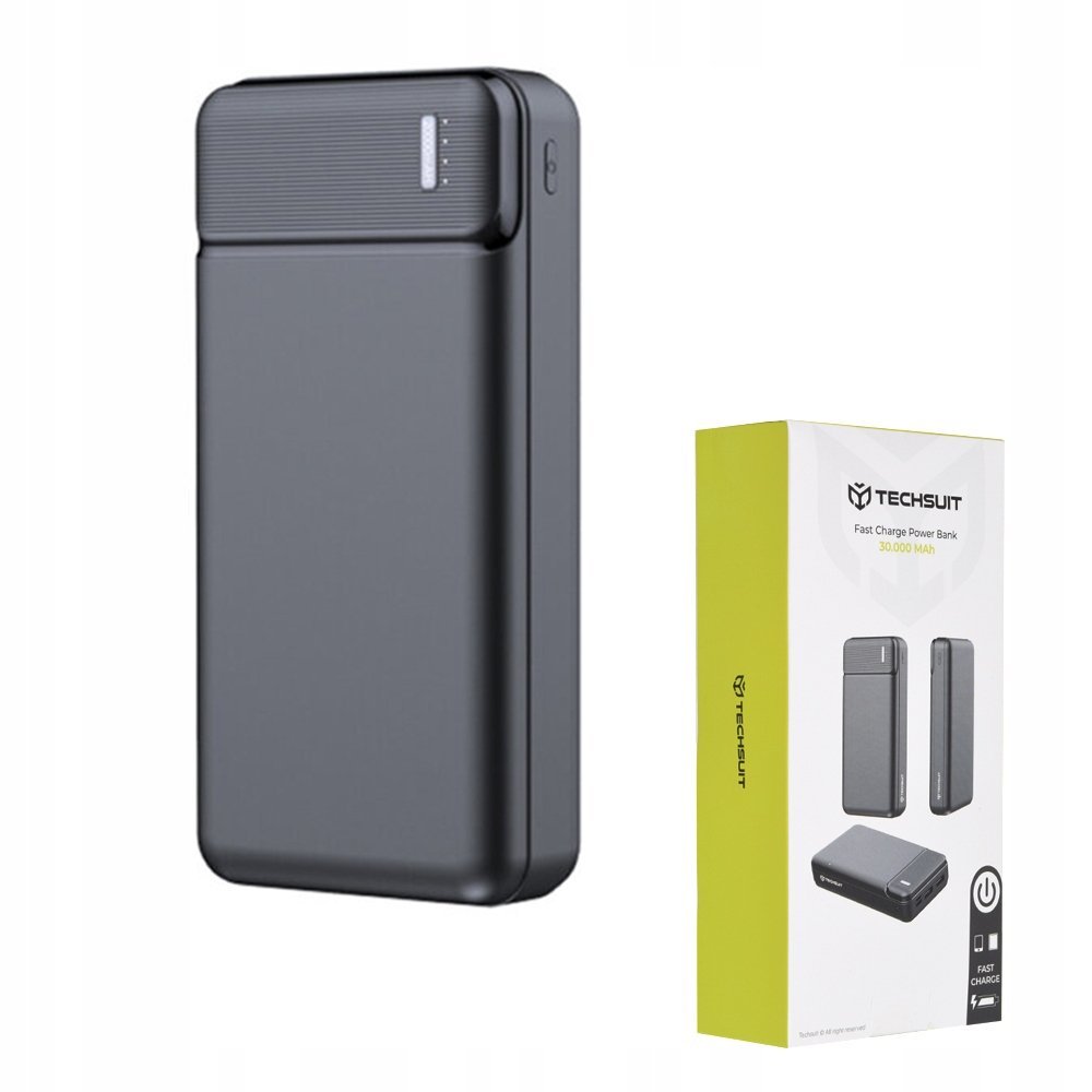 Power Bank PB-N3 Techsuit  Dual USB 30000mAh Czarny