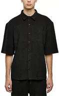 Koszule męskie - Urban Classics Męska koszula Boxy Towel Shirt Black 3XL, czarny, 3XL - miniaturka - grafika 1