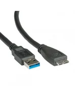 Kable USB - ROLINE Kabel USB 3.0 USB Typ A Męski - USB Typ Micro B męski czarny 3.0m - miniaturka - grafika 1