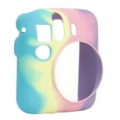 Paski, szelki, uprzęże foto - Futerał Etui Pokrowiec Case Do Fujifilm Fuji Instax Mini 12 / Silikonowy / Tęcza - miniaturka - grafika 1