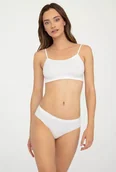 Majtki damskie - Bawełniane majtki typu bikini, białe, Gatta - miniaturka - grafika 1