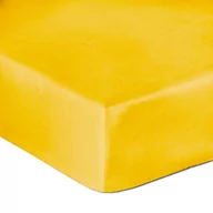 Prześcieradła - Prześcieradło satyna bawełniana z gumką żółtko 004/200x220 PSATG200X220/ZOLTKO004 - miniaturka - grafika 1