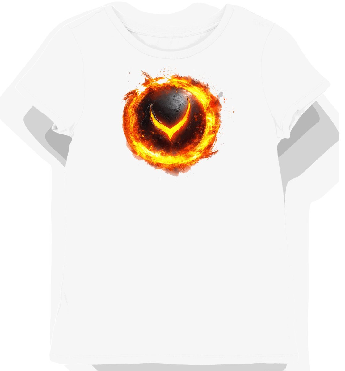 Koszulka damska biała z nadrukiem symbolu esportowego M