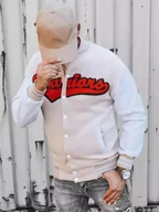 Bluzy męskie - Bluza męska rozpinana ecru Dstreet BX5432-XL - miniaturka - grafika 1