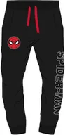 Spodnie i spodenki dla dziewczynek - Spodnie dresowe dla chłopca Spider Man Czarne - miniaturka - grafika 1