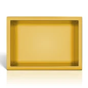 Akcesoria łazienkowe - Balneo półka wnękowa WALL-BOX ONE GOLD 300x200x100 - miniaturka - grafika 1