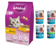Sucha karma dla kotów - Whiskas Adult 14 kg - miniaturka - grafika 1