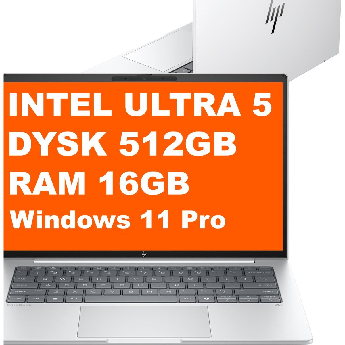 HP EliteBook 8 G1i 14 / D49SVE8 / Ultra 5 / 16GB / 512GB / Intel Graphics / WUXGA / Win 11 Pro / Srebrny