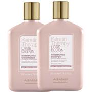 Zestawy kosmetyków damskich - Alfaparf Keratin Therapy Lisse Design - zestaw po keratynowym prostowaniu włosów, szampon 250ml i odżywka 250ml 9/zestaw - miniaturka - grafika 1