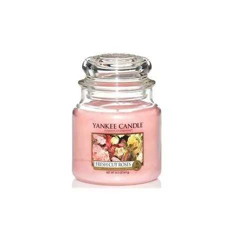 Yankee Candle Świeca zapachowa mały słój Fresh Cut Roses 104g (52497-uniw)