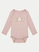 Body dla niemowląt - Gap Body 627607 Różowy Regular Fit - miniaturka - grafika 1