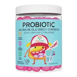 MyVita Żelki Probiotic z Pektyny Cytrusowej 120 sztuk - - Witaminy i minerały - miniaturka - grafika 1
