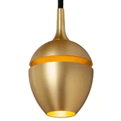 Lampy sufitowe - Lampa wisząca do systemu Track 09958/01/02 Lucide czarna złota - miniaturka - grafika 1