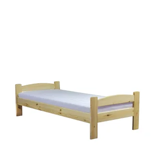 Łóżko Drewniane Sosnowe Milano 80 x 200 Meble Doktór Bejca Kasztan - Łóżka dla dzieci i młodzieży - miniaturka - grafika 1