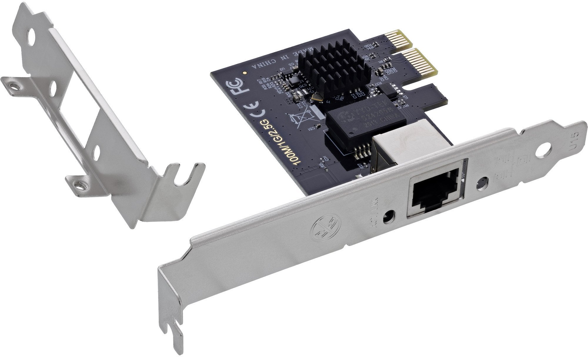Karta sieciowa Level One Games InLine 51125T 2.5 Gigabit Network Card – RJ45 2.5 Gb/s – PCIe x1