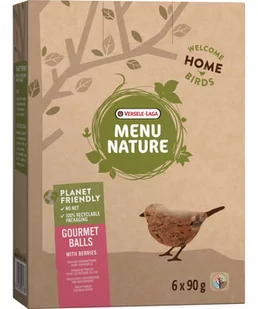 VERSELE-LAGA Menu Nature Gourmet Balls with Berries 6x90g - Karma dla ptaków - miniaturka - grafika 1