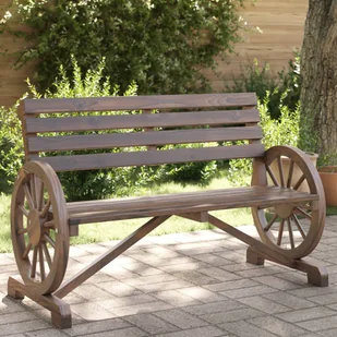 vidaXL 2-osobowa ławka ogrodowa Adirondack, lite drewno jodłowe - Fotele i krzesła ogrodowe - miniaturka - grafika 1