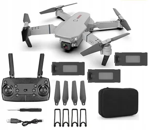 Dron E88 Pro 2Xkamera 4K 1080P Wifi Fpv +3 Baterie - Zabawki zdalnie sterowane - miniaturka - grafika 1