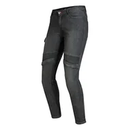 Odzież motocyklowa - BROGER Ohio Lady dżinsy motocyklowe aramid DuPont Kevlar Sas-Tec ochrona kolan na biodra ogonowe elementy odblaskowe, zwężany krój - miniaturka - grafika 1