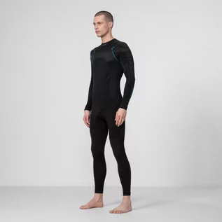 Spodnie sportowe męskie - Męskie legginsy termoaktywne Brubeck Thermo - czarne - BRUBECK - grafika 1